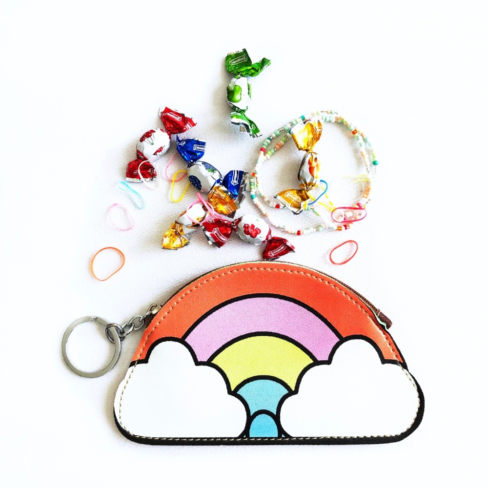 🎉SALE! Fun Faux Leather Rainbow Purse NEW!